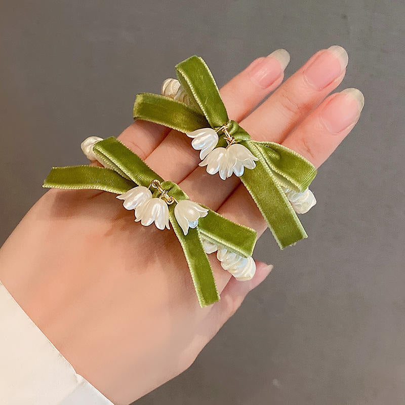 Wholesale Lily of The Valley Elastic Hair Tie