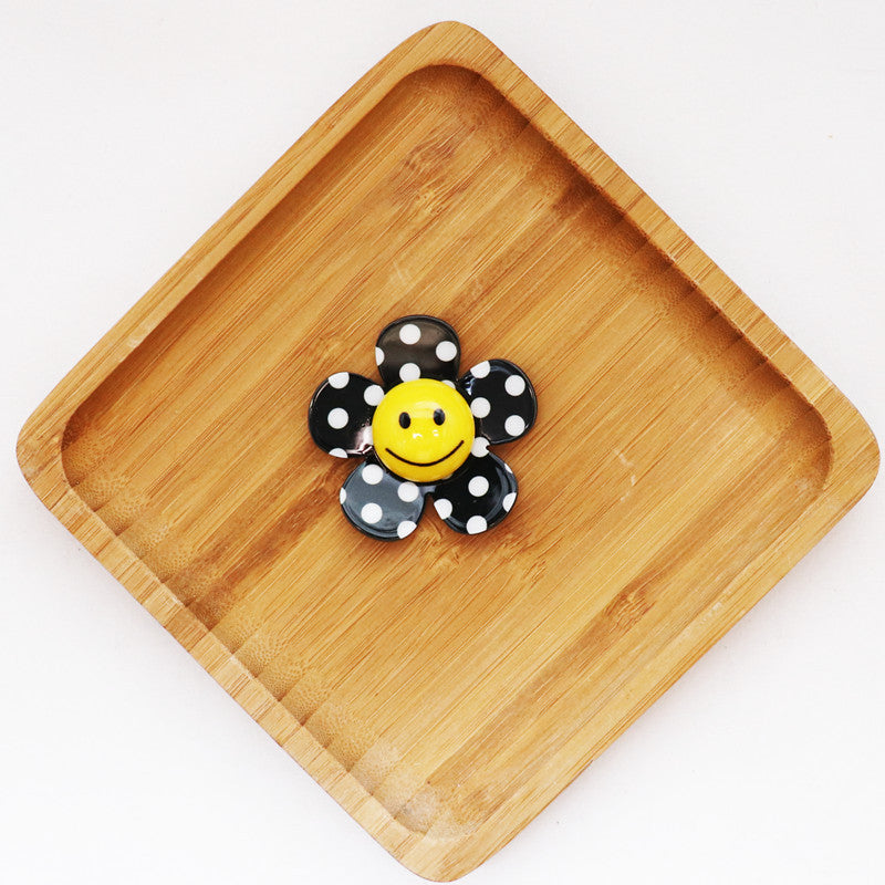 Wholesale 10pcs Black and White Plaid Leopard Print DIY Accessories