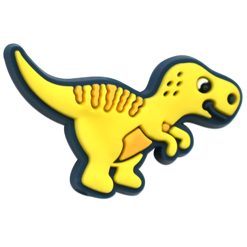 Wholesale 100pcs Cute Dinosaur Series PVC Soft Glue Thick Patch Beads
