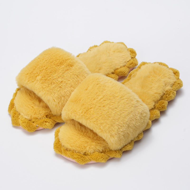 Wholesale Cartoon Autumn and Winter Plush Cotton Slippers