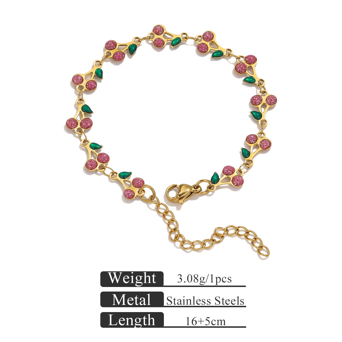 Wholesale Cherry Beaded Pearl Flower Pendant Necklace