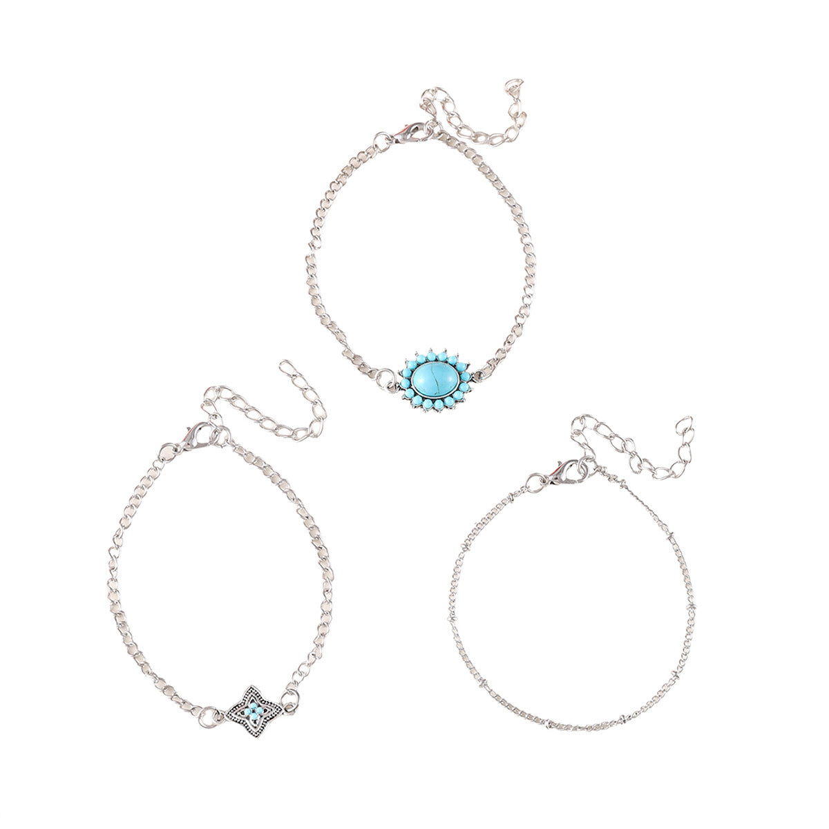 Wholesale Vintage Bohemian Style Faux Turquoise Bracelet