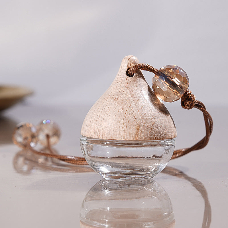 Wholesale Mini -transparent Glass Perfume Bottle Empty Bottle Car Pendant