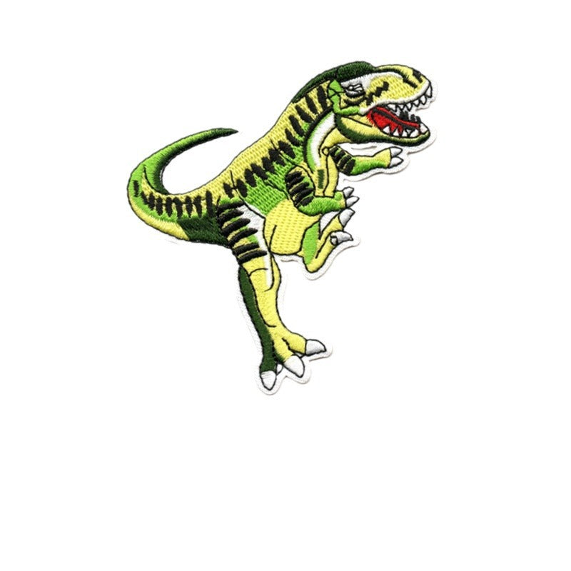Wholesale 16 Pack Cartoon Dinosaur Embroidery Patches Iron On Appliques Decorative Sew On Badges For Clothing Towels Hats DIY Craft Gift