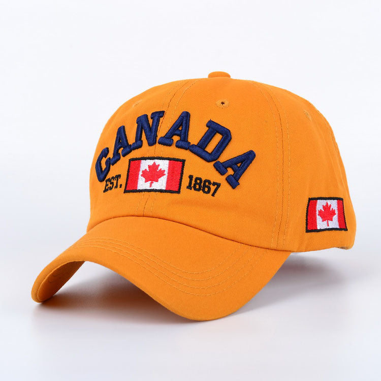 Wholesale Cotton Maple Leaf Canadian Flag Baseball Cap