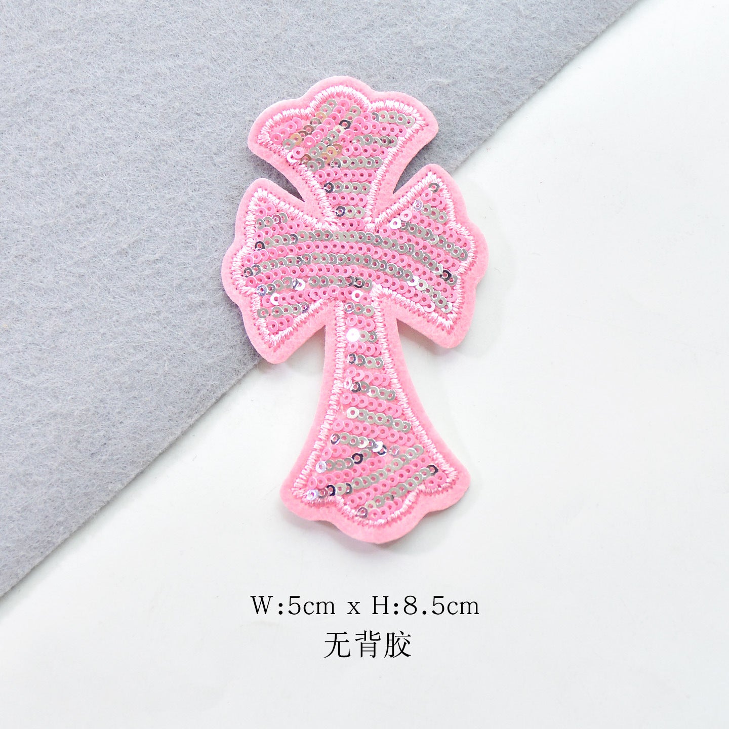 Wholesale Chic Pink Sequin Butterfly Embroidered Patch Felt Base DIY Sewing Decorative For Clothing Towels And Home Decor