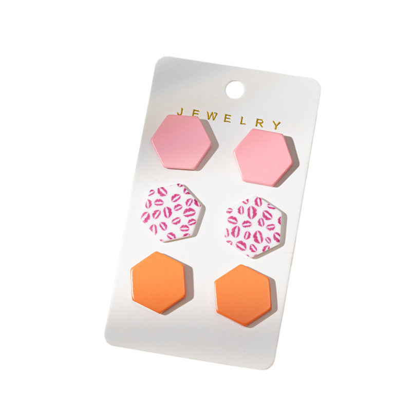 Wholesale design leopard acrylic earrings