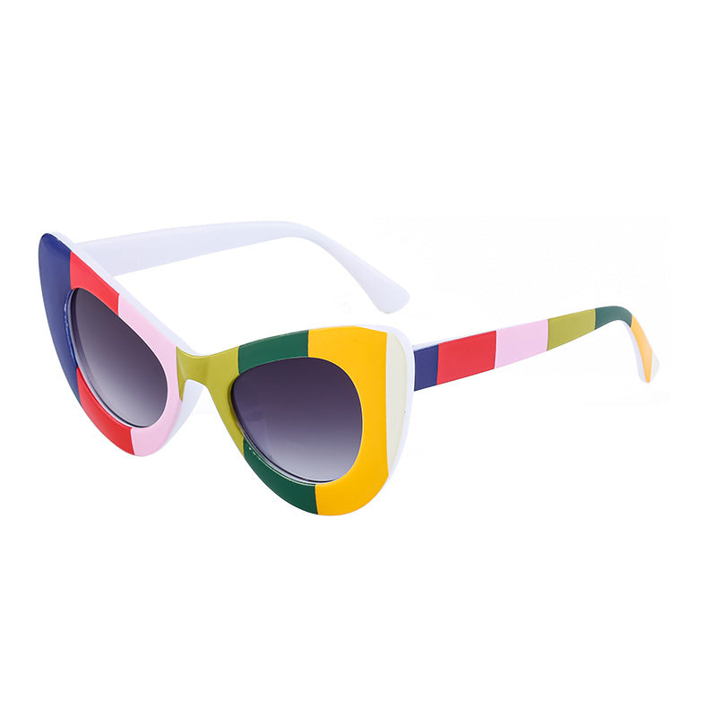 Wholesale PC Cat Eye Small Frame Sunglasses