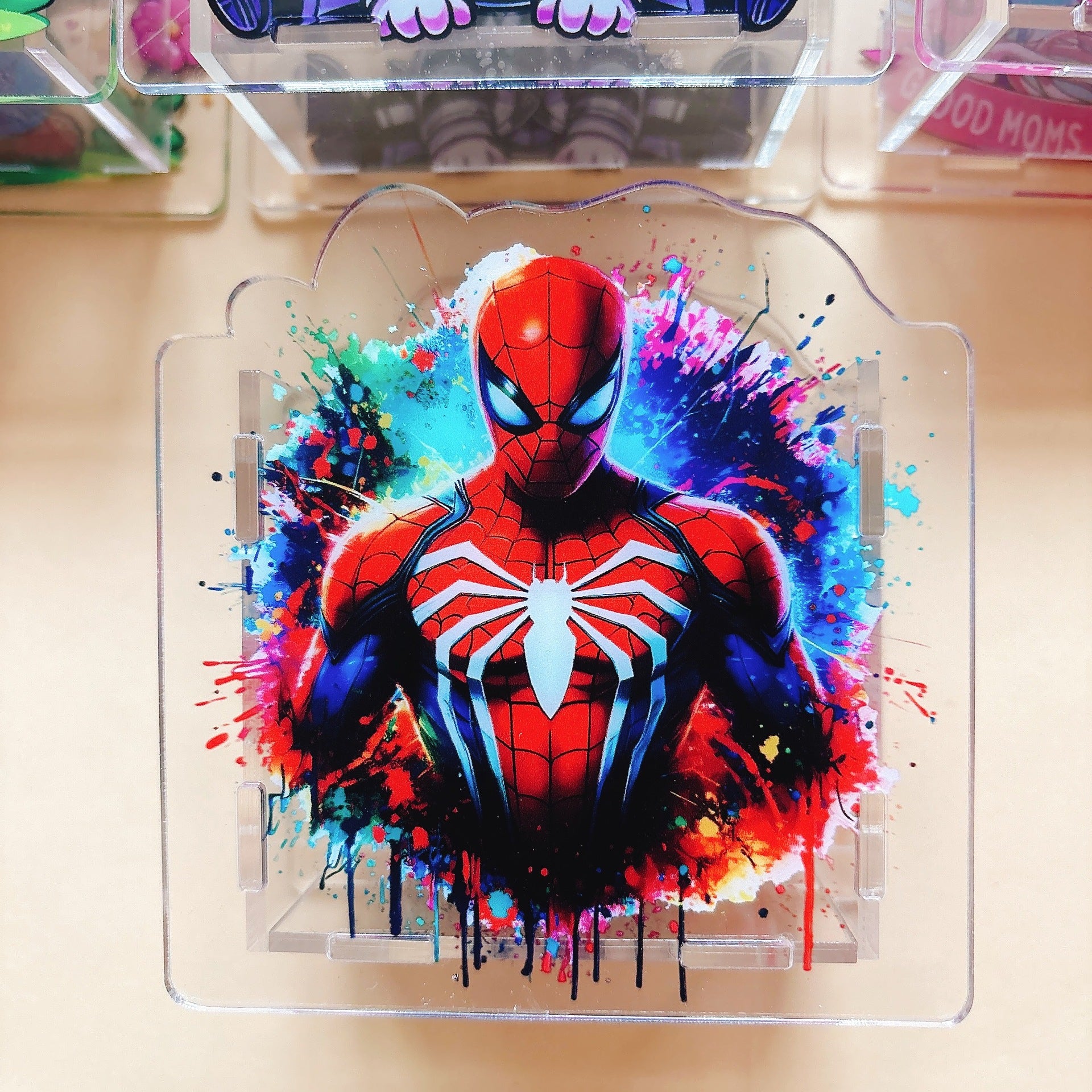 Wholesale  pen holder stationery case acrylic pen case creative gift cosmetic case 10cm