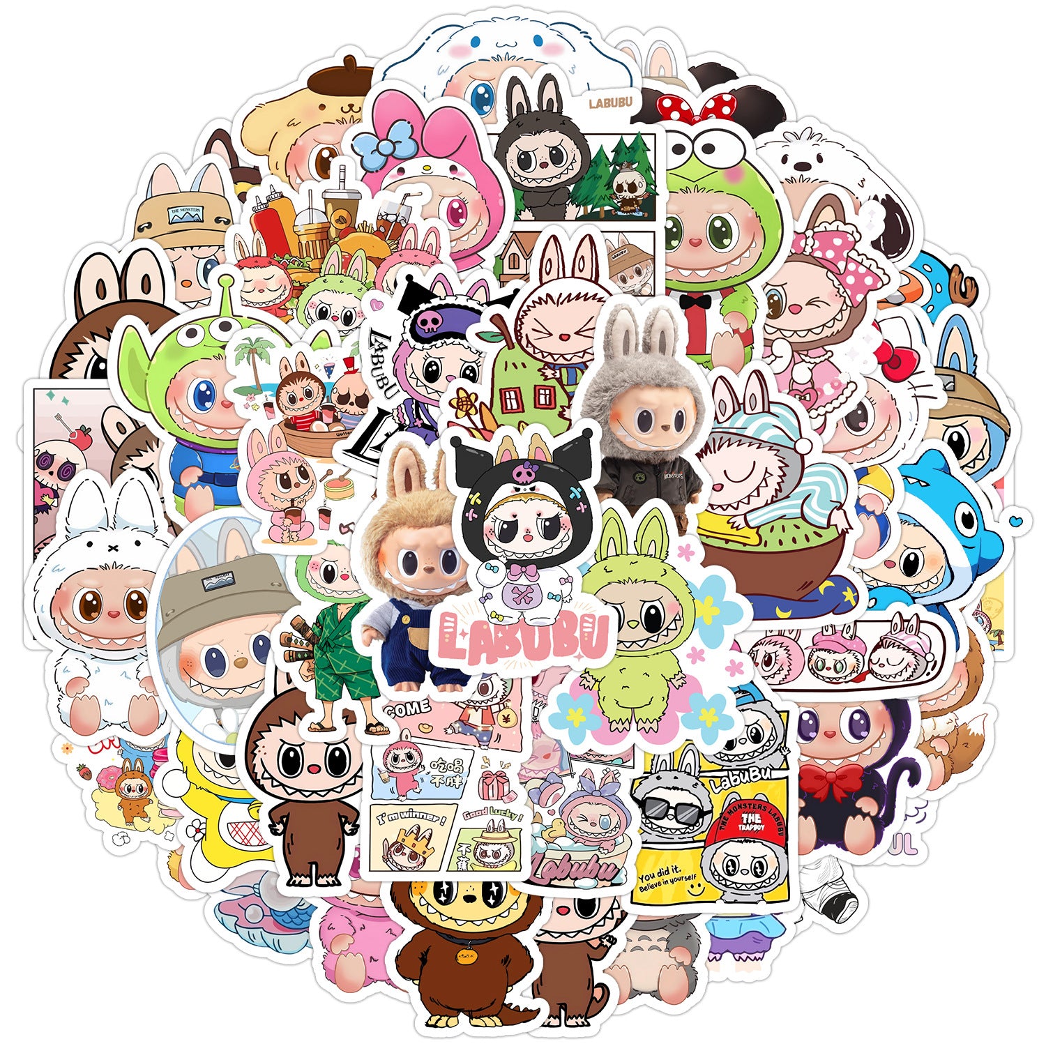 Wholesale 50pcs cute graffiti stickers waterproof decorative stickers