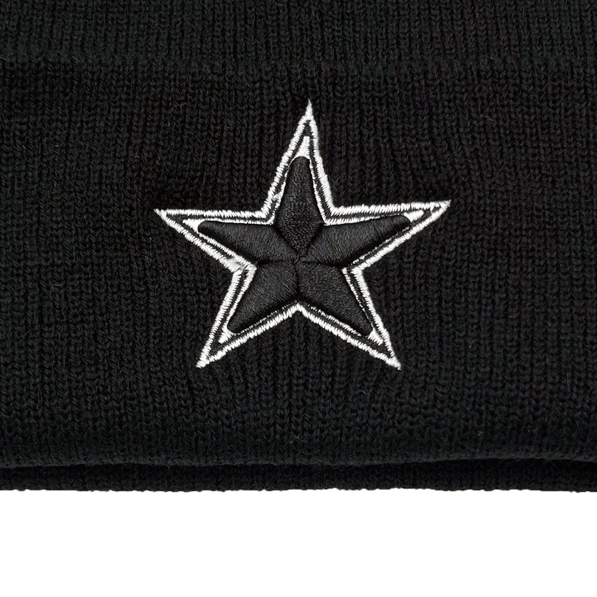 Wholesale Five-pointed Star Embroidered Woolen Hat Knitted Autumn Beanie Acrylic Hat