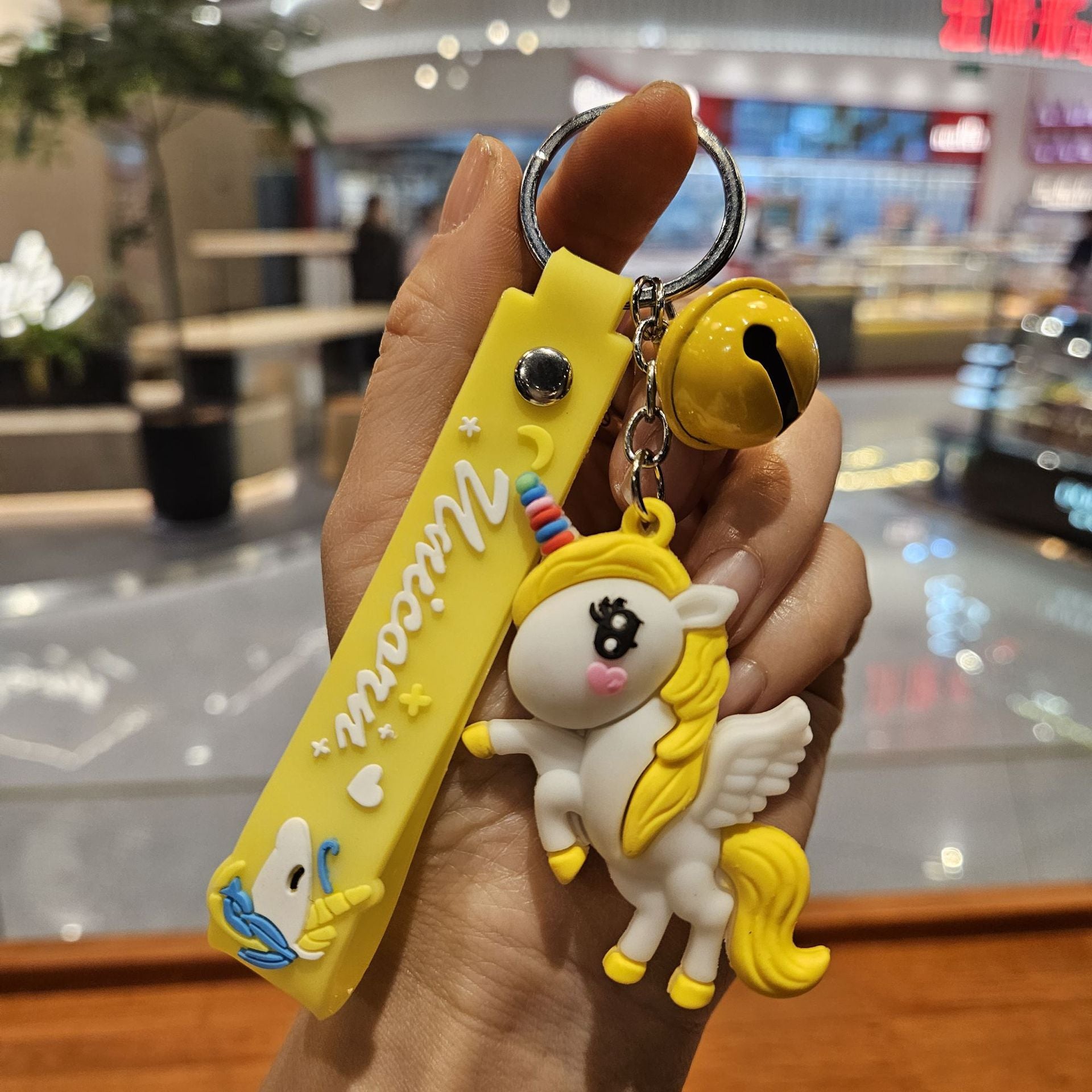 Wholesale Cartoon cute colored horsehide keychain OLY Exclusive