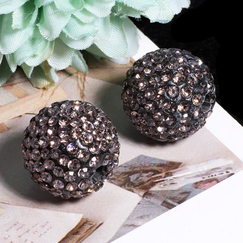 Wholesale 20pcs Soft ceramic colored round beads