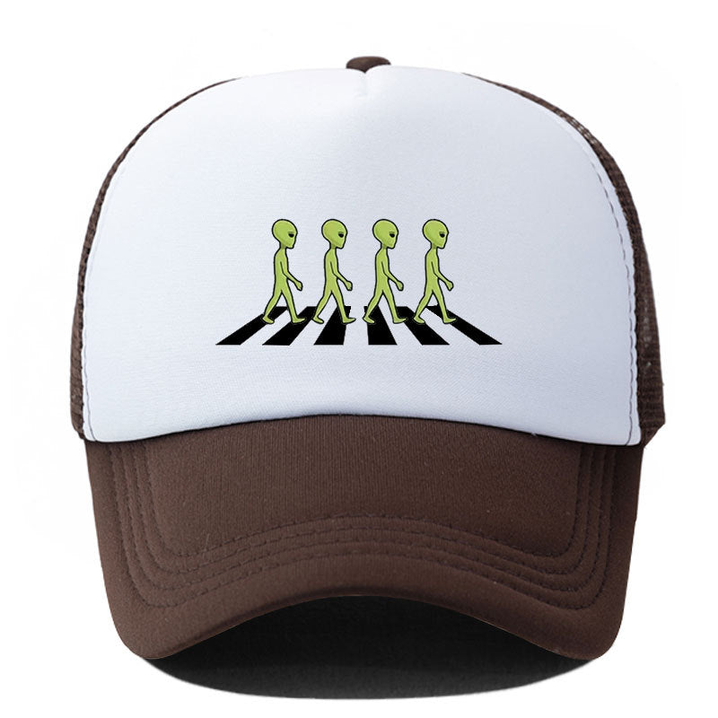 Wholesale Alien Print Sponge Soft Top Breathable Baseball Cap