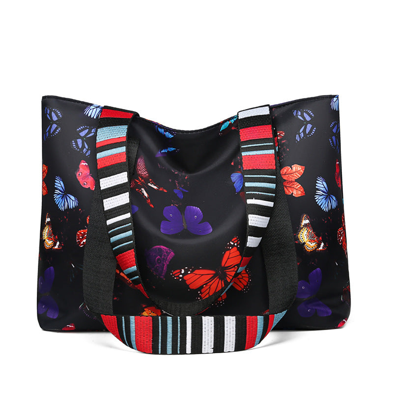 卸売オックスフォード布大容量プリントショルダーバッグ