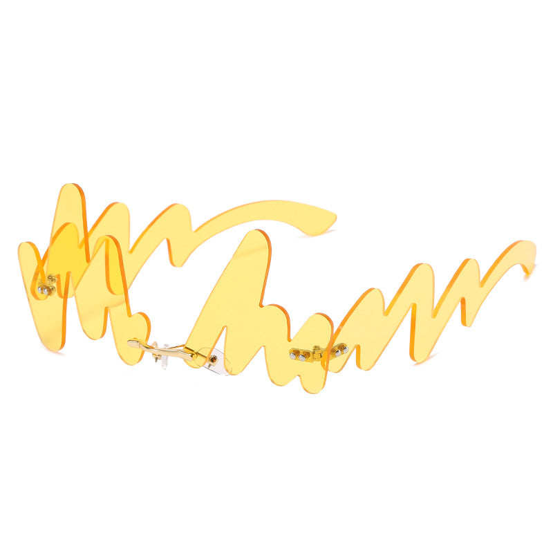 Wholesale N-shaped Wave Irregular Sunglasses