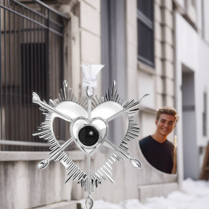 Wholesale Christmas Thanksgiving Gift Love Projection Necklace