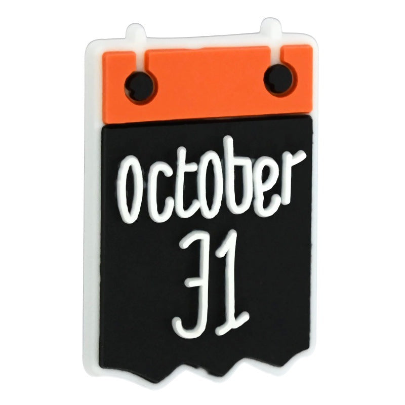 Wholesale Random 100pcs/pack  Cartoon Halloween Series PVC Soft Focal Beads