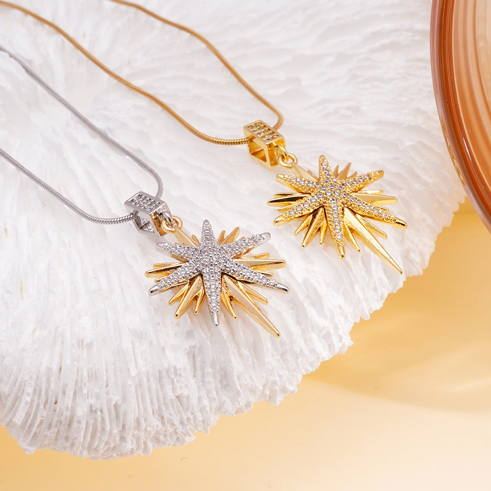 Wholesale Necklace Women' s All-match Bamang Star Pendant Clavicle Chain