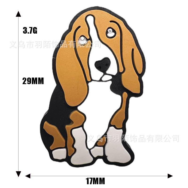 Wholesale 10PCS Pet Dog Cartoon Silicone Beads