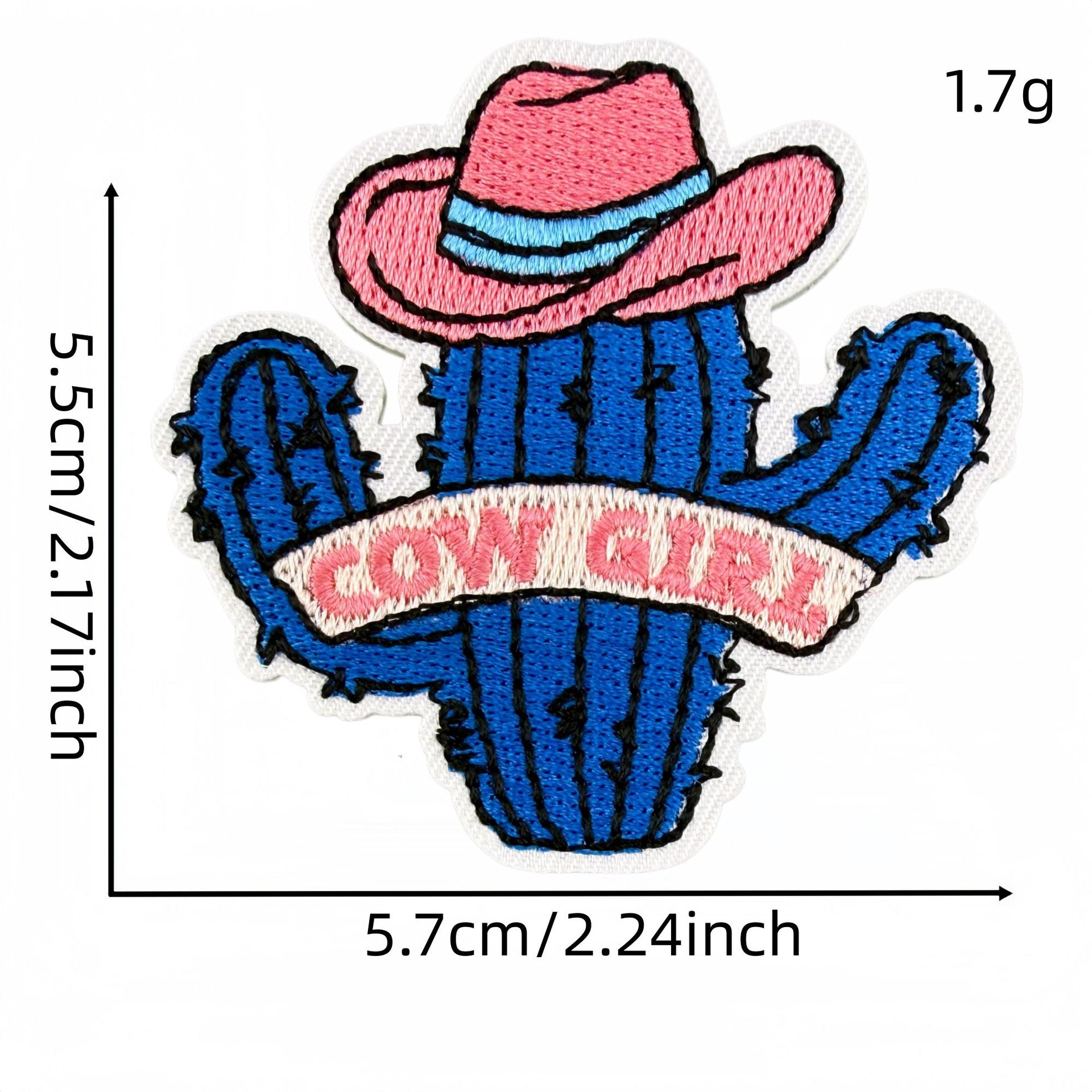 Wholesale Western Cowgirl Embroidered Patches 24 Piece Set Pink Blue Guitar Cow Skull Design DIY Craft Supply For Home Decor And Resale