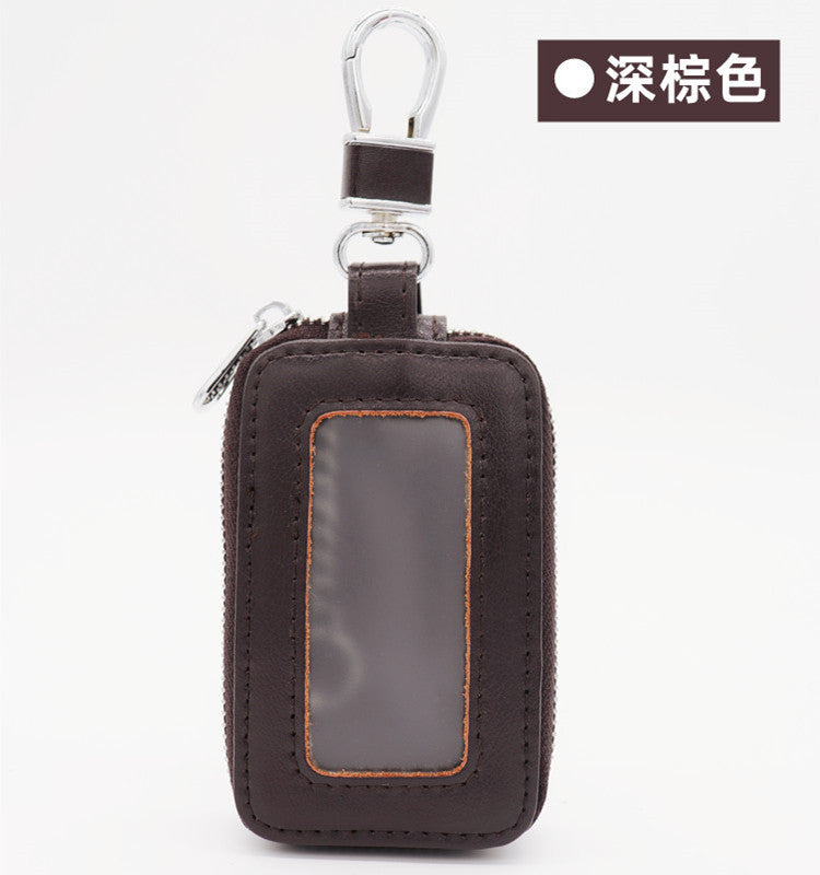 Wholesale Cowhide key storage bag coin purse home car key bag