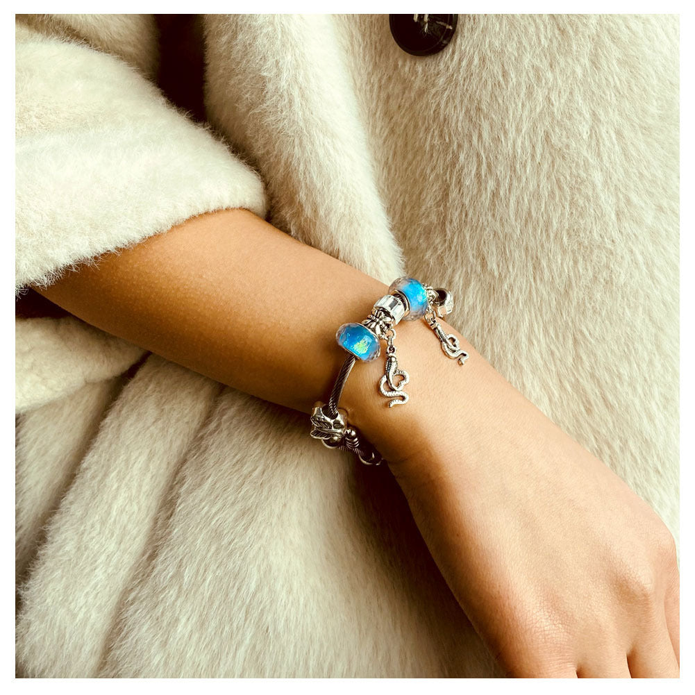 Wholesale Alloy Key Lock Pendant Bracelet