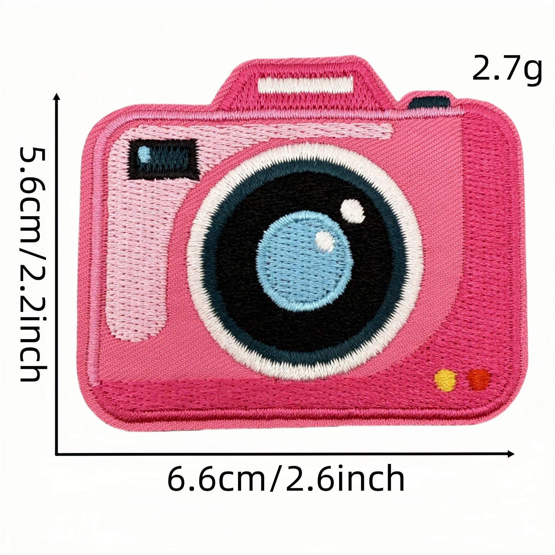 Wholesale Trendy Cartoon Camera Embroidered Iron On Patches For Clothing Decoration DIY Accessory