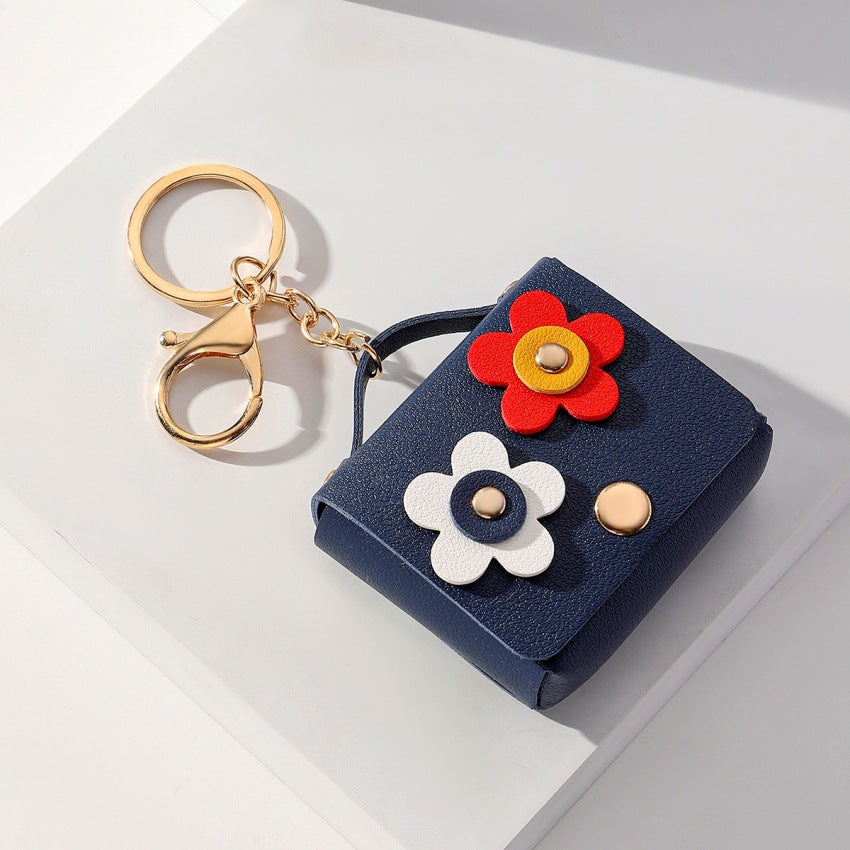 Wholesale Cartoon Creative Leather Zero Wallet Alloy Keychain