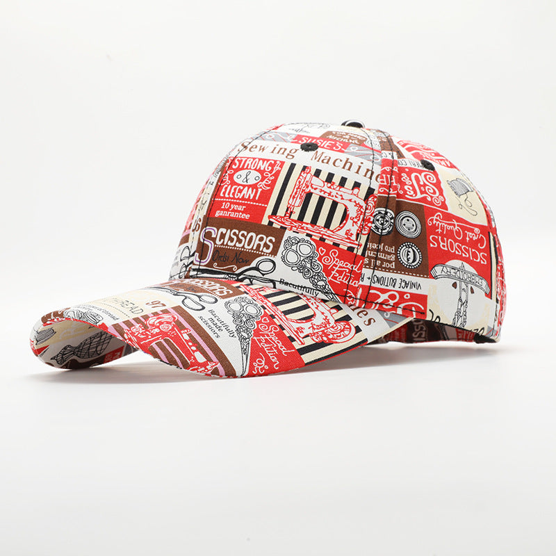 Wholesale New Hip-hop Trend Cross-border Letter Print Graffiti Cap