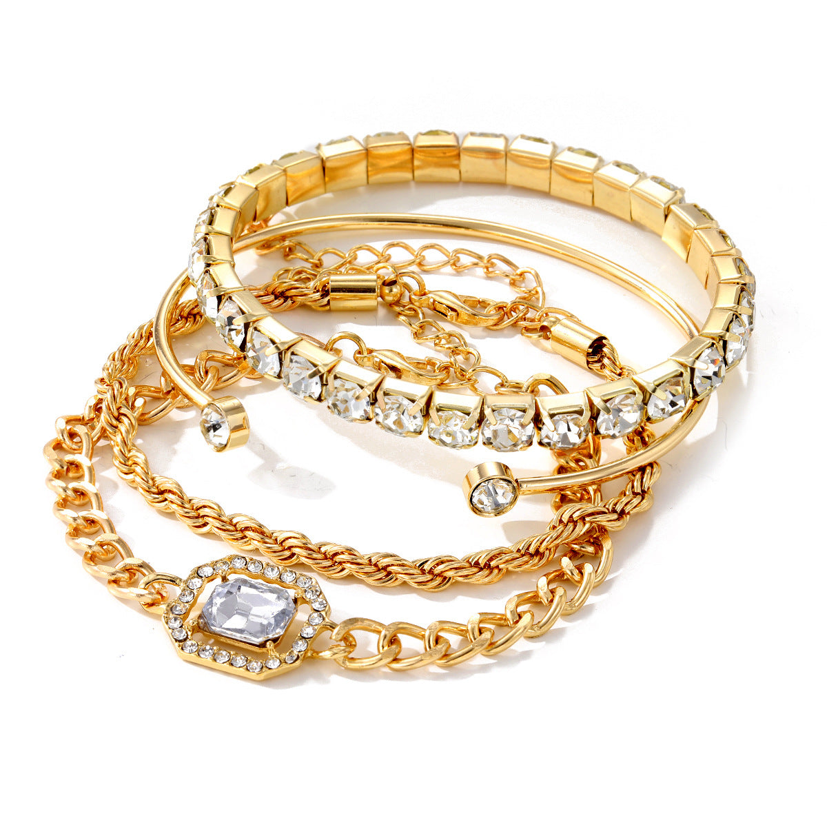 Wholesale Full Diamond Vintage Bracelet Set