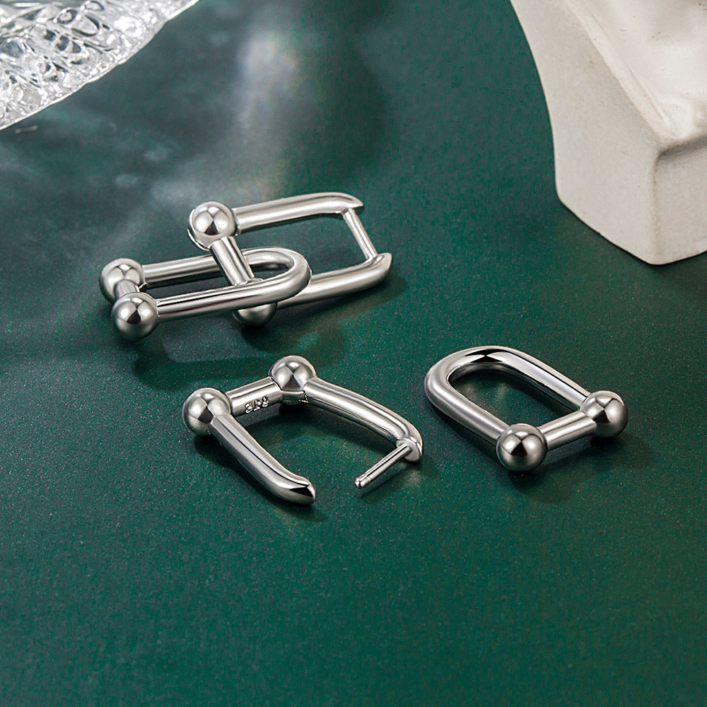 Wholesale Horseshoe Earrings Colorful Gold Earrings One Pair of Earrings