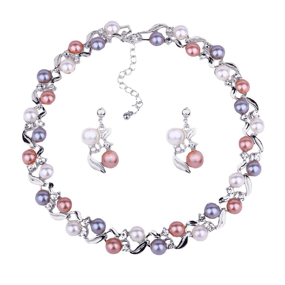 Wholesale Pearl Necklace Earring Set