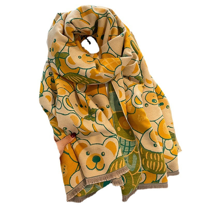 Wholesale Autumn and Winter Cold and Warm Viscose Fiber Scarf