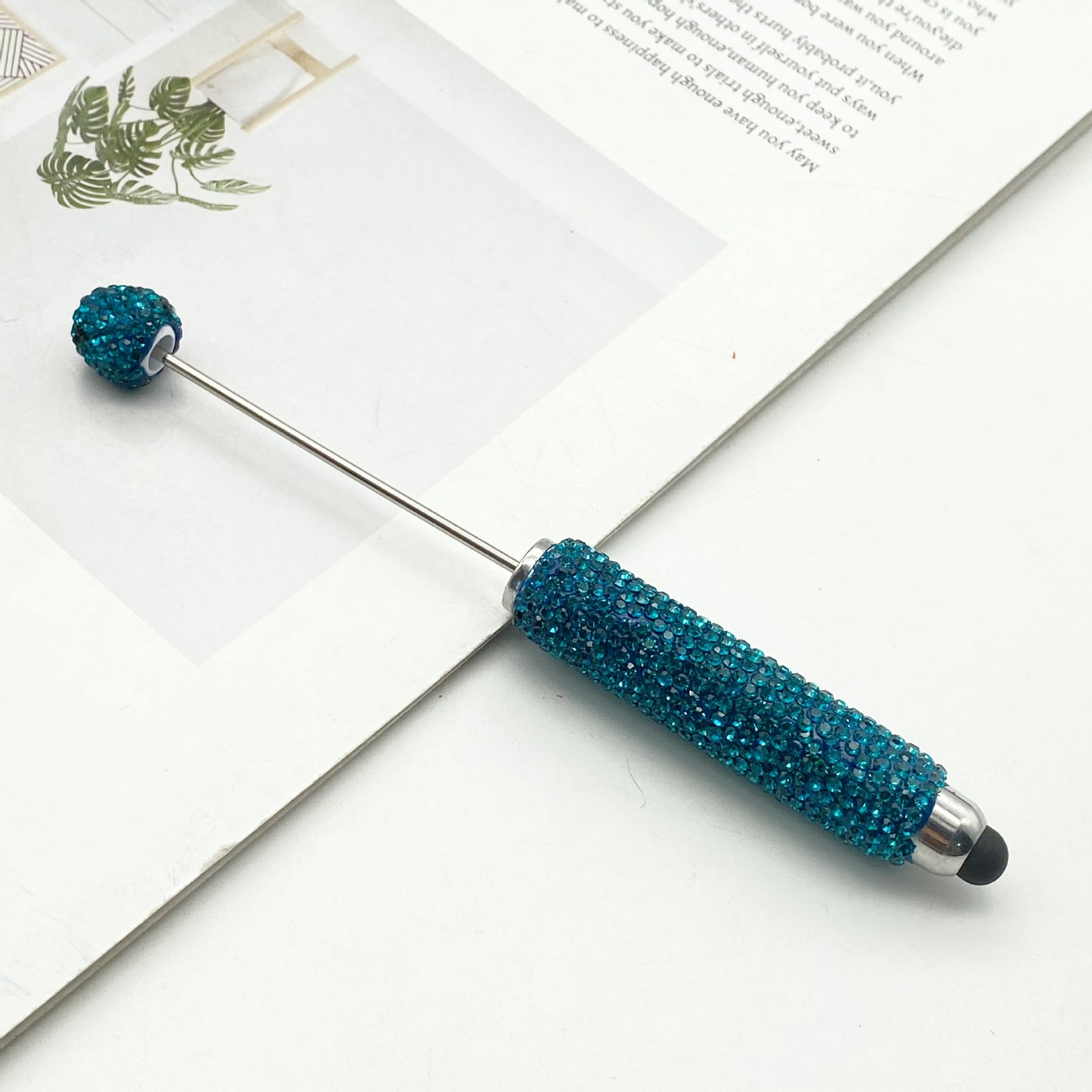 Wholesale DIY Touch Screen Full Diamond Beadable Pen Multifunctional Mobile Phone Capacitance Pen