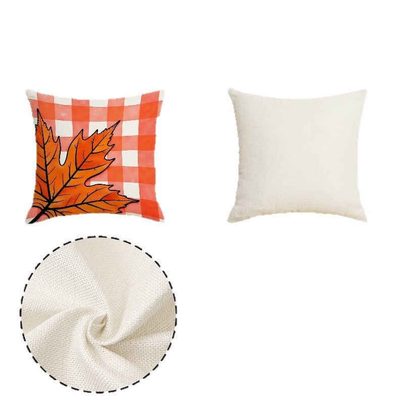 Wholesale Thanksgiving pumpkin pillow linen dirt-resistant breathable seat cushion sofa pillow case