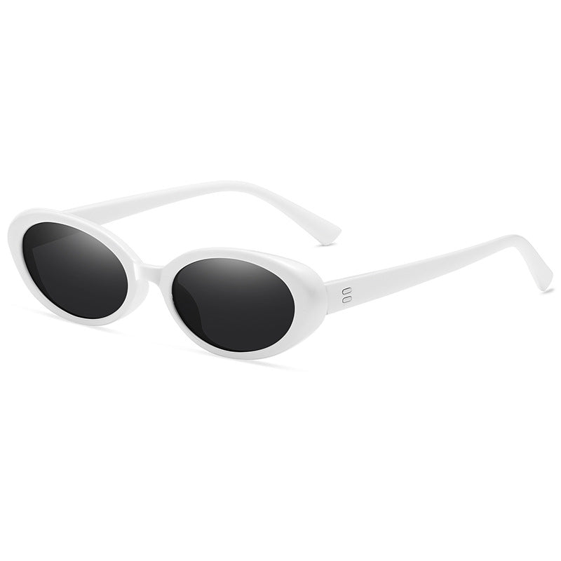 Wholesale PC Retro Oval UV Resistant Sunglasses