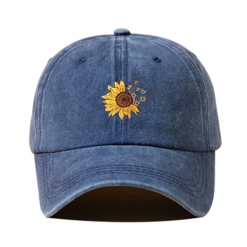 Wholesale Washed Printed Flower Cotton Baseball Caps