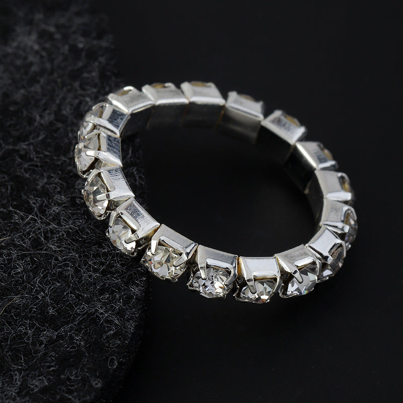 Wholesale Multi Drainage Diamond Elastic Rings
