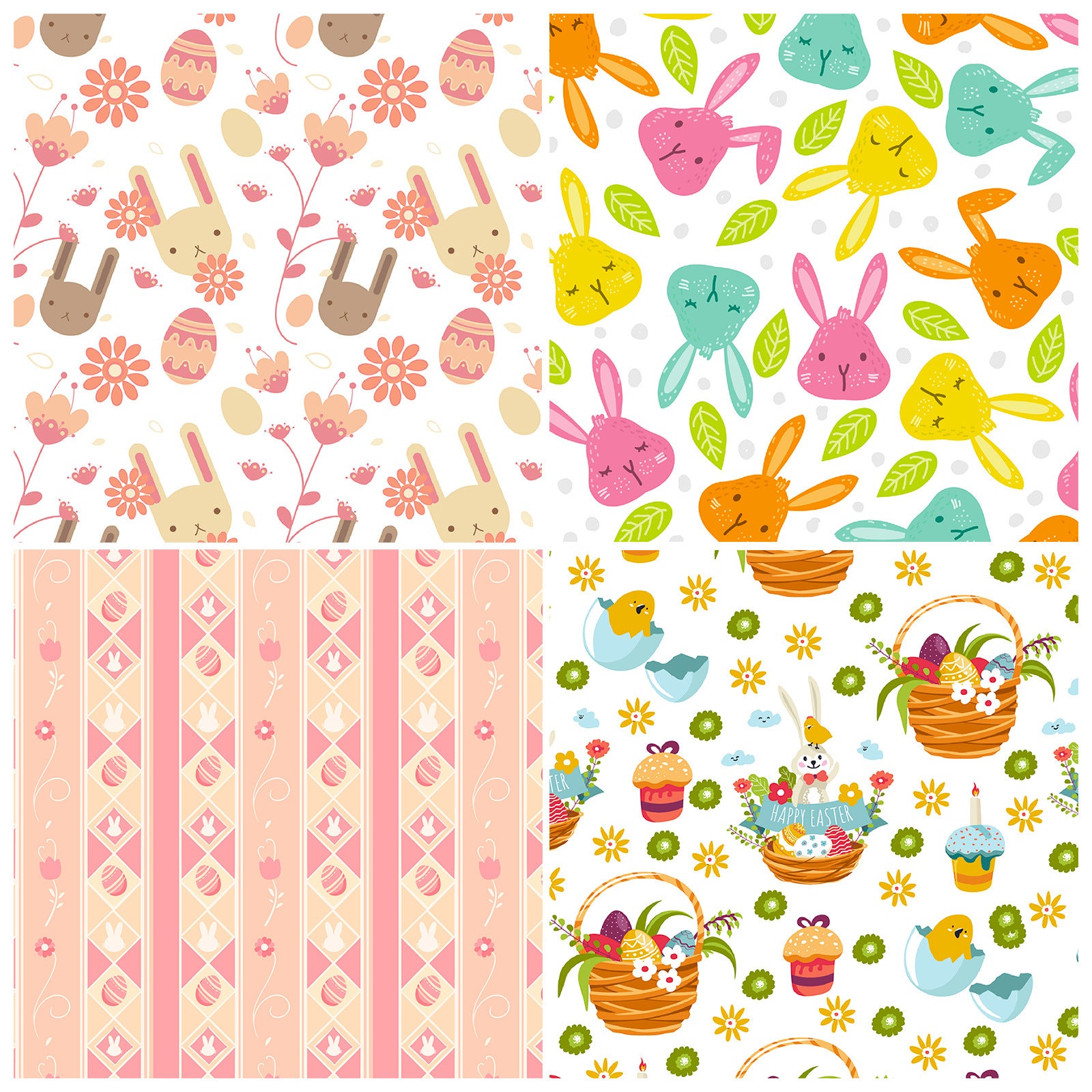 Wholesale 12pcs/pack Easter egg bunny decoration notebook personality DIY background material paper