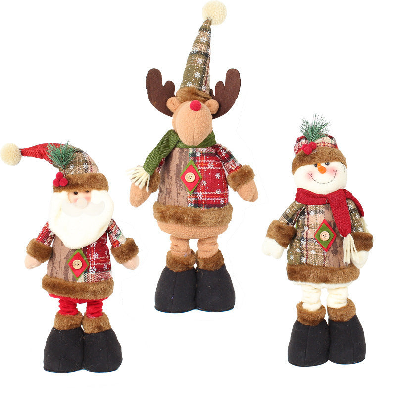 Wholesale Christmas Retractable Doll Window Decorations