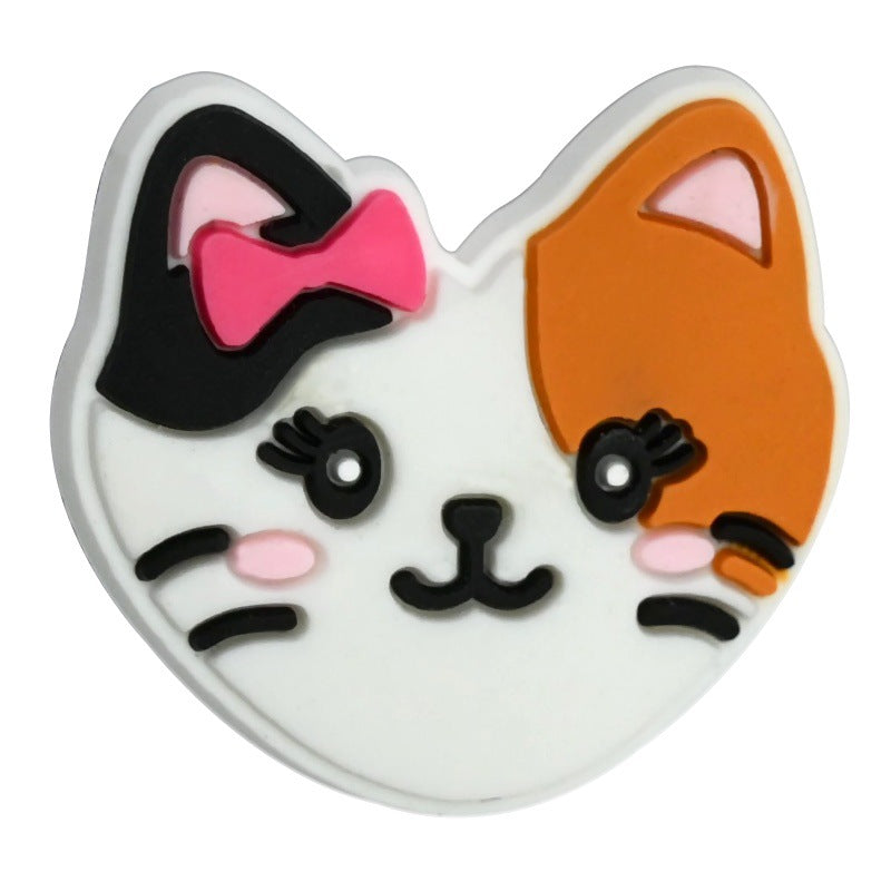 Wholesale  Random 100pcs Cartoon Animal Head Series Colored Beads