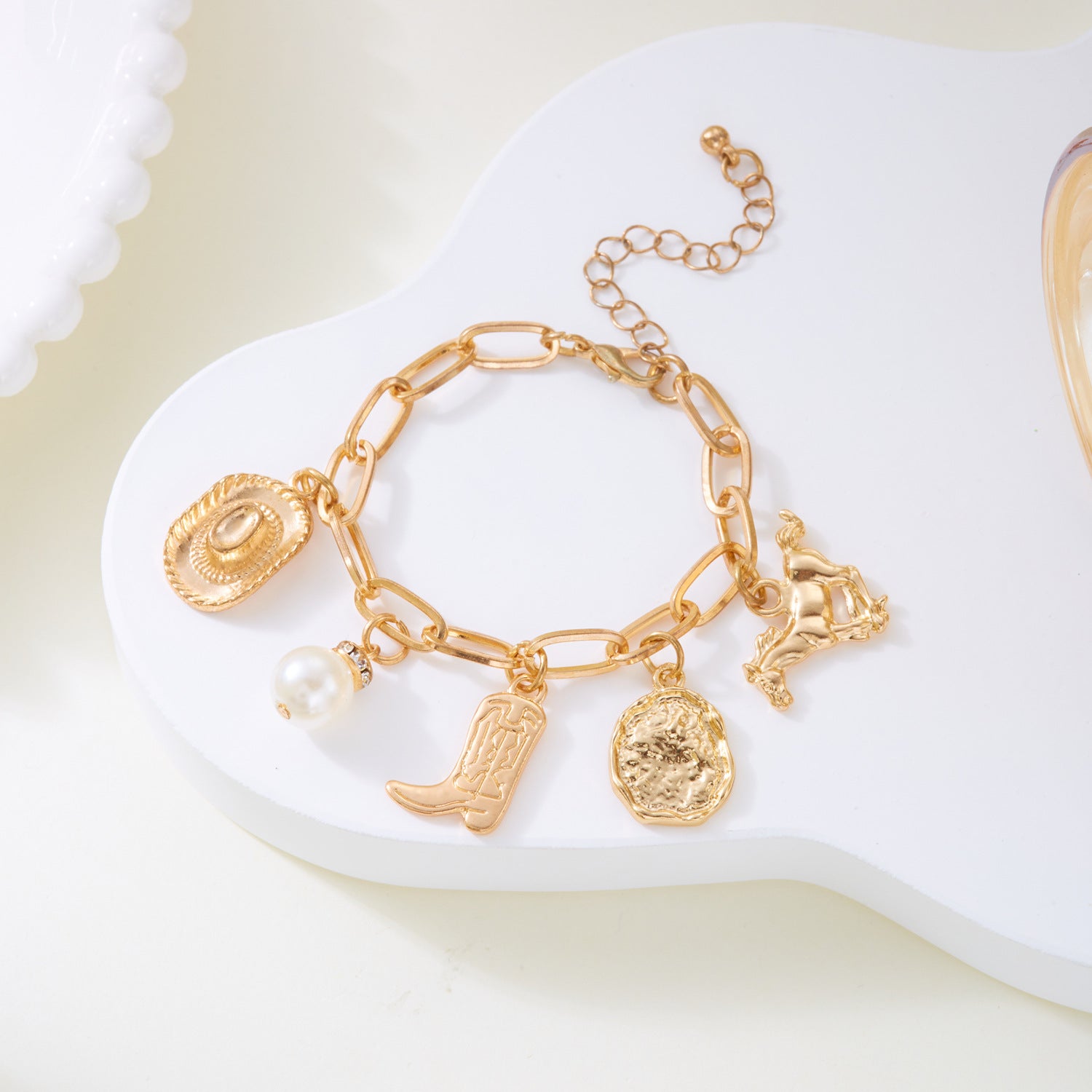 Wholesale Western-style cowboy hat  boots  horse  pearl necklace