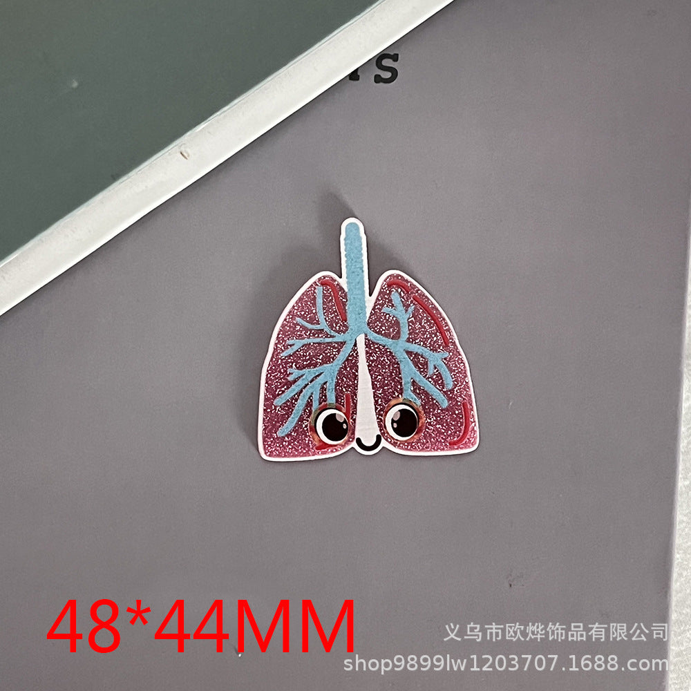 Wholesale 10PCS FlatBack Cartoon Pills Clothes Bottle Pins Cute Things DIY Acrylic Patch