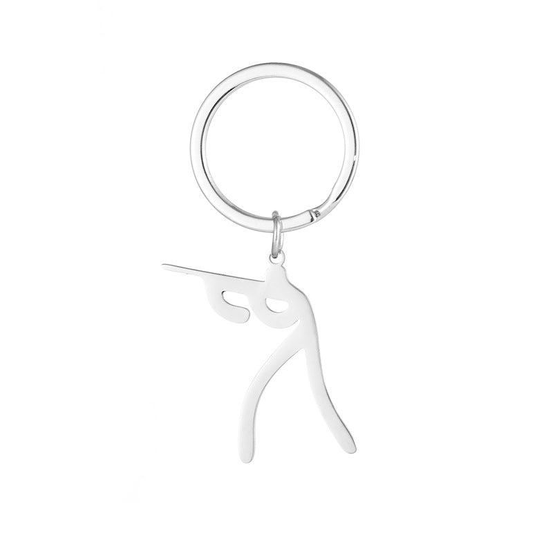 Wholesale Sports Matchman Stainless Steel Keychain