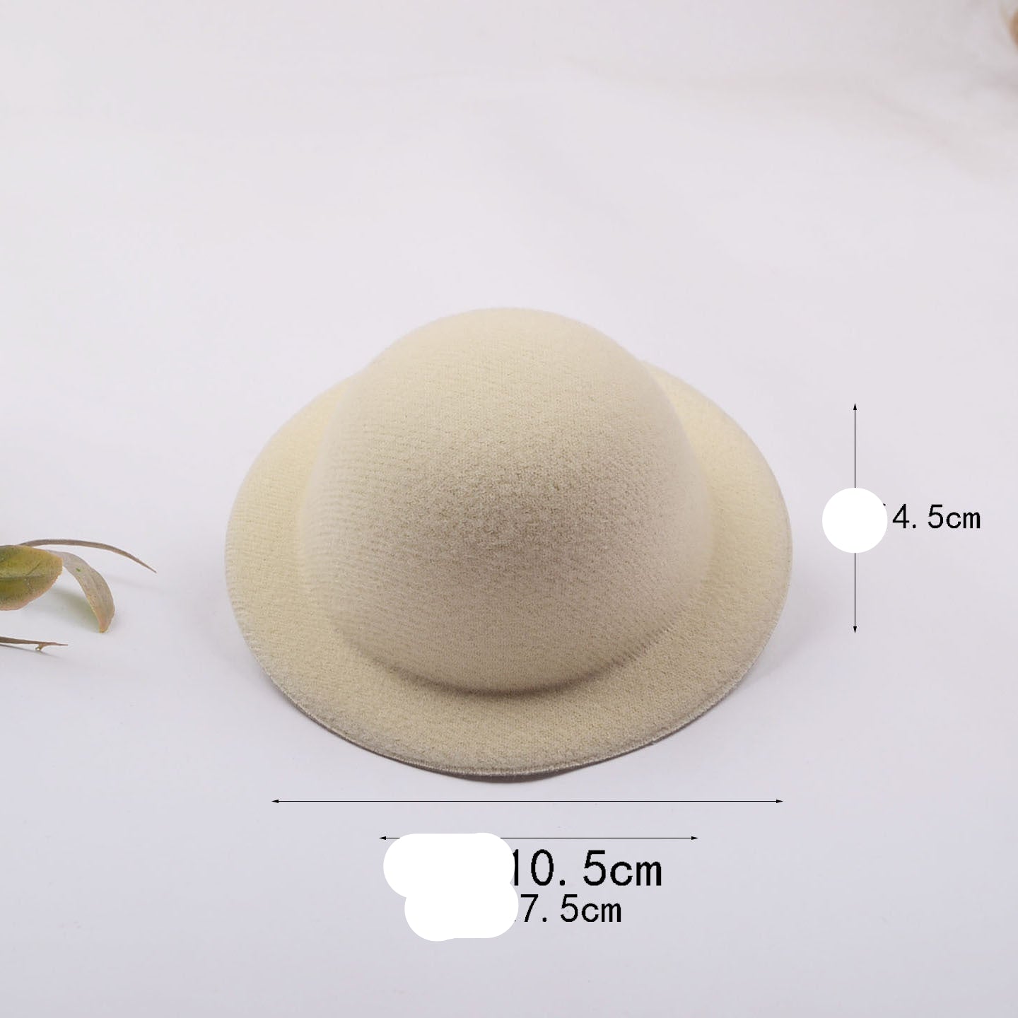 Wholesale Lamb Doll DIY Original Hat Embryo Base Small Top Hat Hair Jewelry Hat Bare Cap 10.5CM Dome