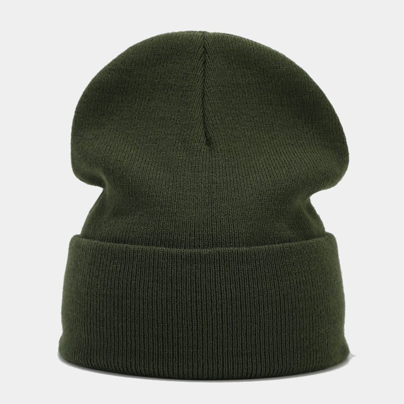 Wholesale Winter Knitted Hat Solid Color Warm Hat