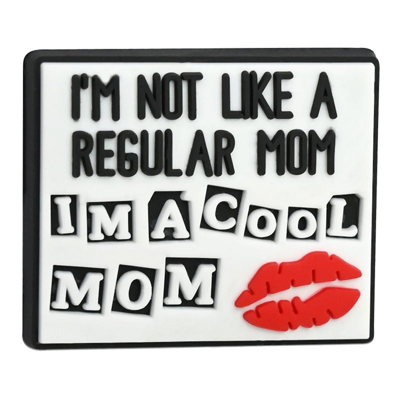Wholesale Random 100pcs Mother's Day themed DIY pen accessories soft rubber beads