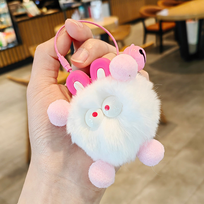 Wholesale Cute Elf Plush Ball Keychains