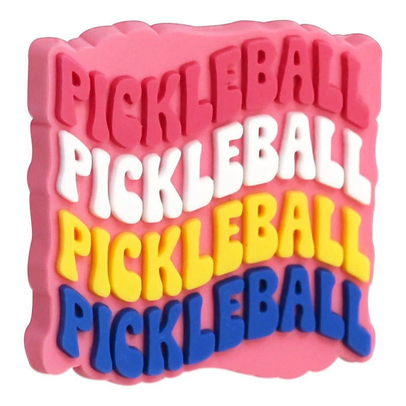 Wholesale Random 100pcs pickleball sports series bead pen patch handmade DIY beads